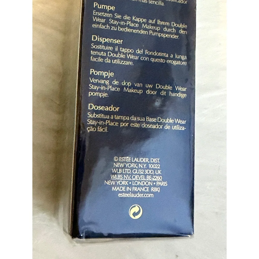Estee Lauder Double Wear Stay-in-Place Makeup Pump Gold Foundation Dispenser NEW